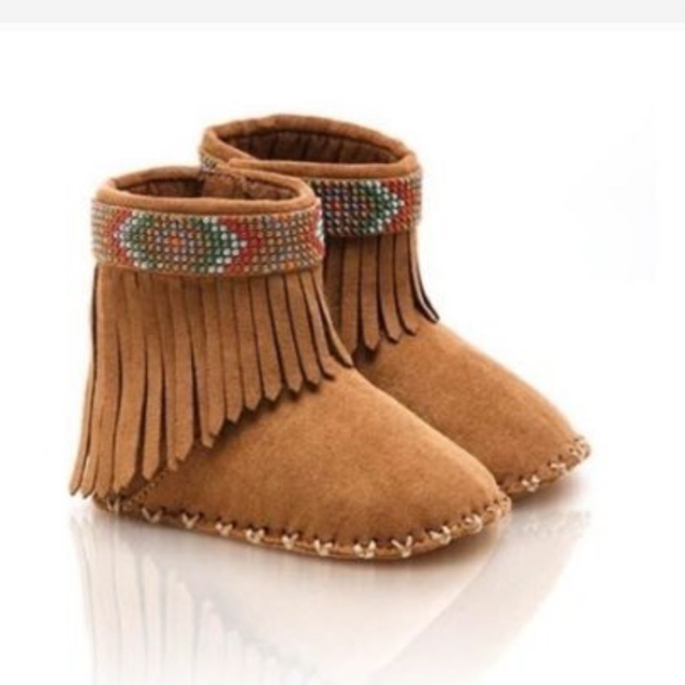 Stuart Weitzman Poco Fringe Moccasins
